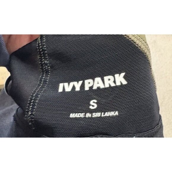 Ivy Park Olive Green Adidas Logo Band Racerback Sports Bra Size Small - Picture 2 of 6